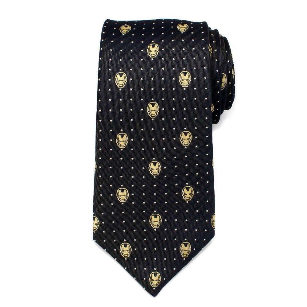 Marvel Iron Man Gray Dot Tie