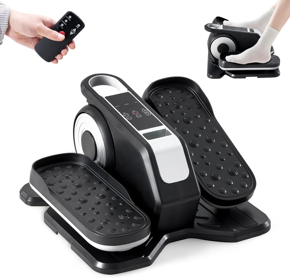Under-Desk Elliptical Machine – Compact Mini Pedal Exerciser for Home or Office