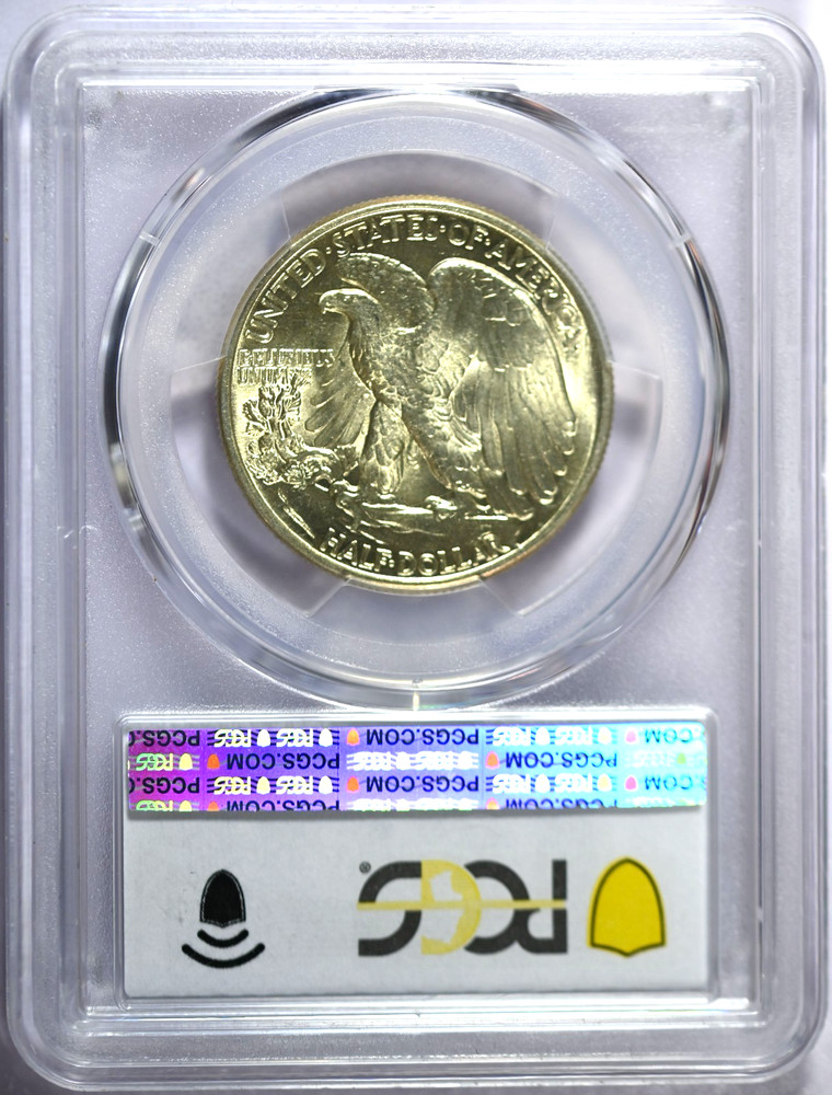 1945 PCGS MS63 FS-901 Missing Designer's Initials Walking Liberty Half