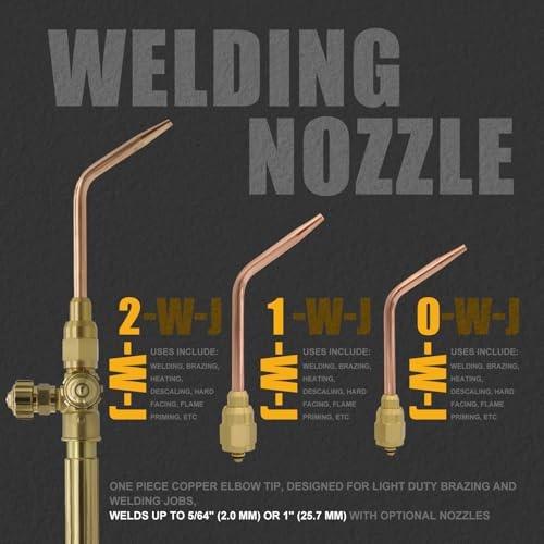 Ligth Duty Welding/Brazing Series "J" Torch Handle with Welding Tips, with