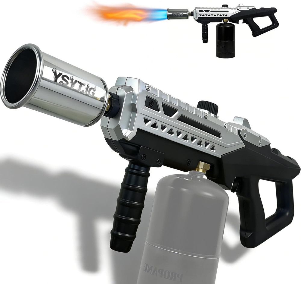 Powerful Propane Torch Gun | Kitchen Culinary Blow Torch with Adjustable Flame |