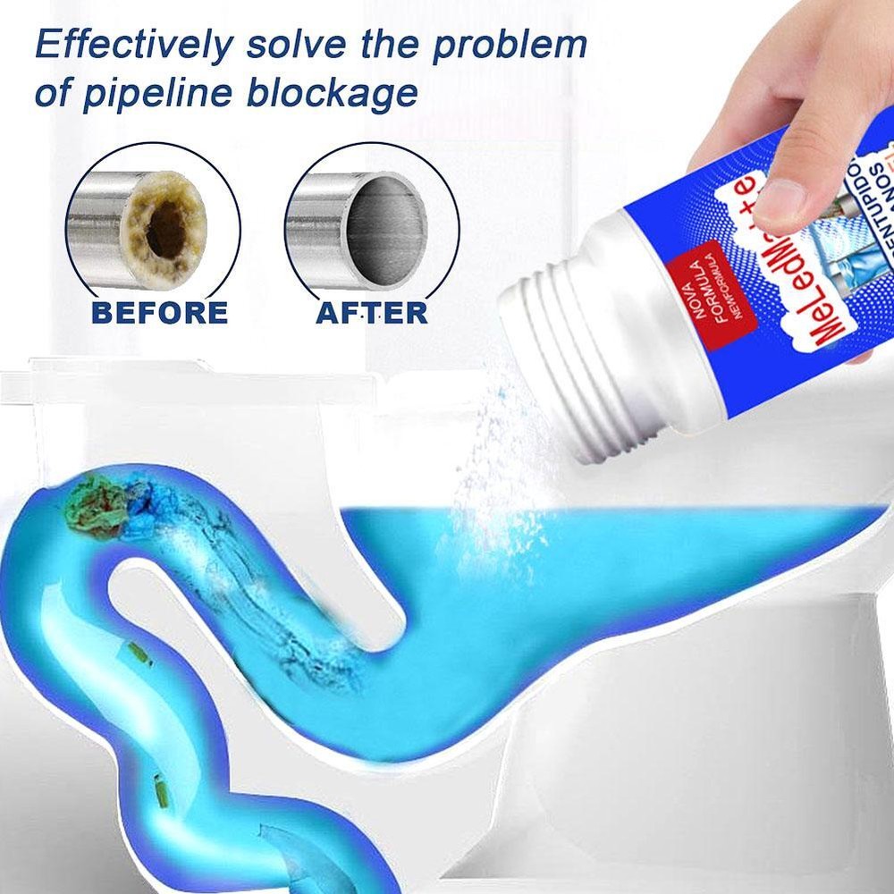 Powerful Pipe Dredging Agent Meledmatte Sinks Drain Pipe Dredge Agent Powder US