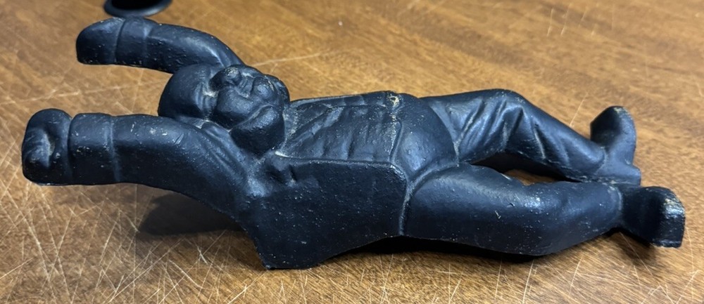 Rare!! Vintage Cast Iron Swedish Boot Jack Boot Scraper 11” Long