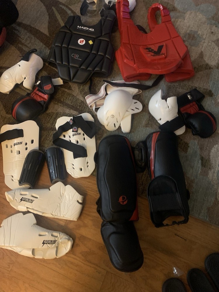 Mixed Martial Arts Training Dummy And Sparring Gear