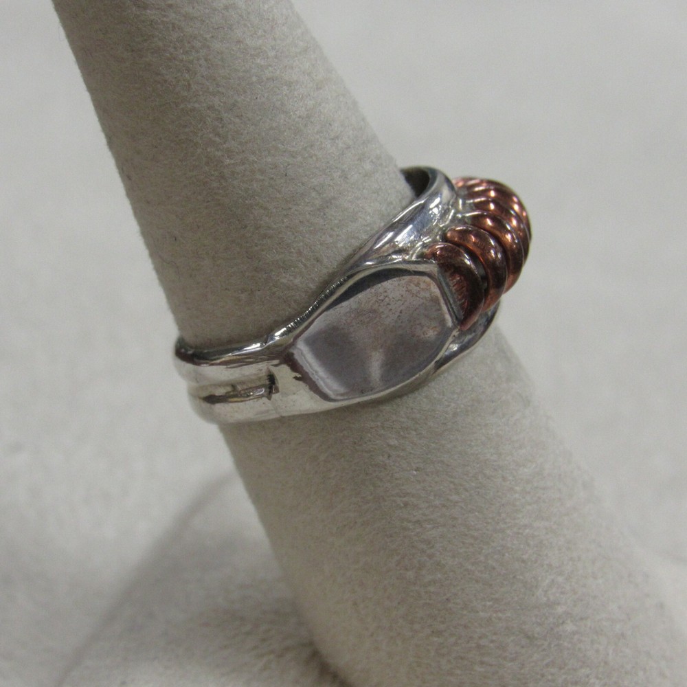 Southwest Sterling Silver and Copper Ring Size 7+