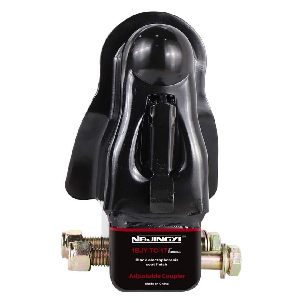 2" Ball Adjustable Trailer Coupler Heavy Duty Channel-Mount 8000LBS capacity
