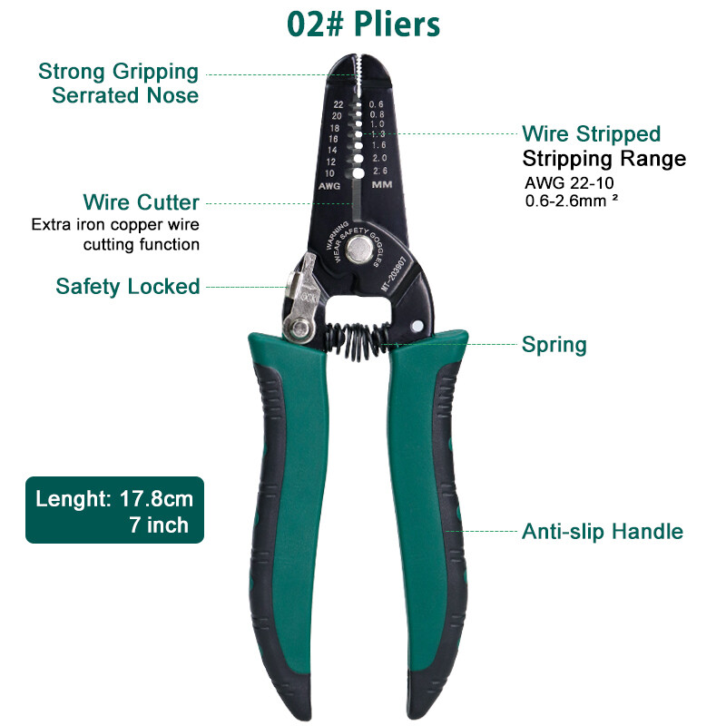 Professional Crimping tool / Multi-Tool Wire Stripper Cutter Cable Crimper Plier