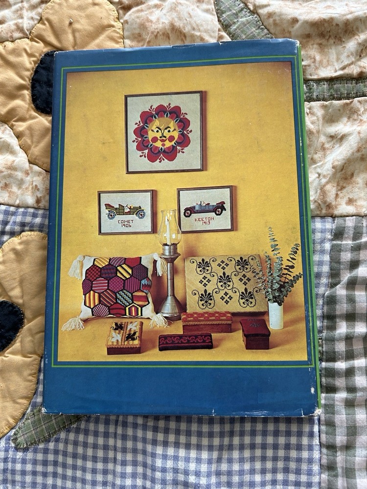 Group Of 4 Vintage Needlepoint Design Books Patterns Directions