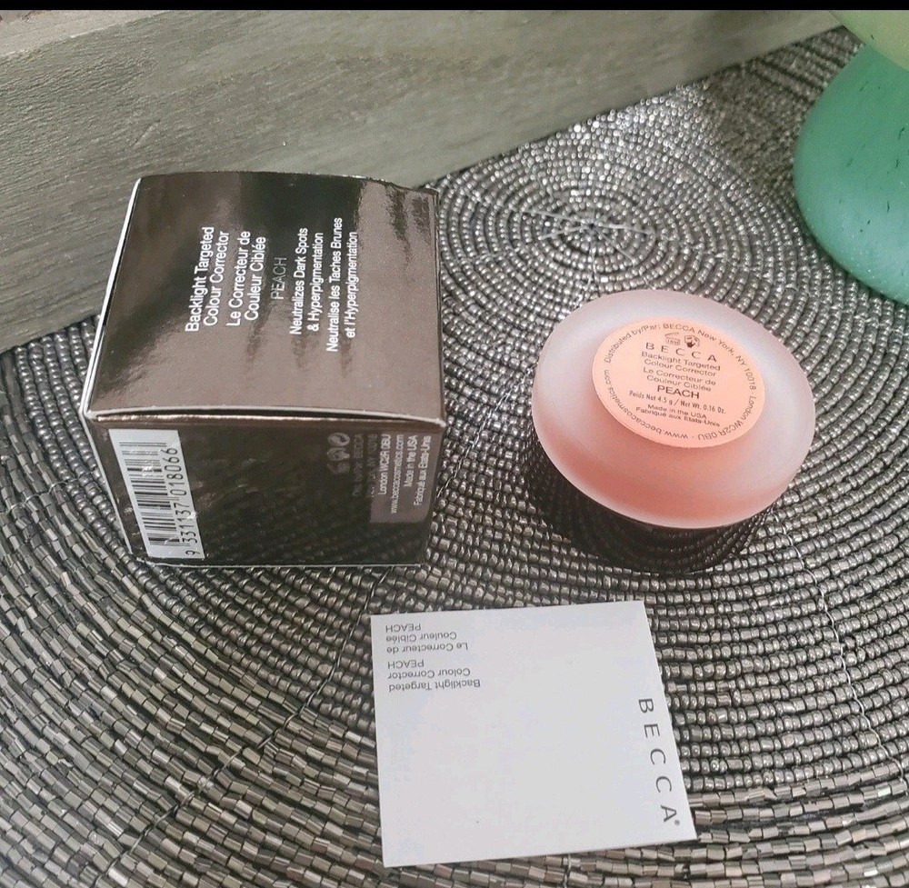 AUTHENTIC Becca Backlight Targeted Color Corrector~Peach~New In Box & HTF,0.16oz
