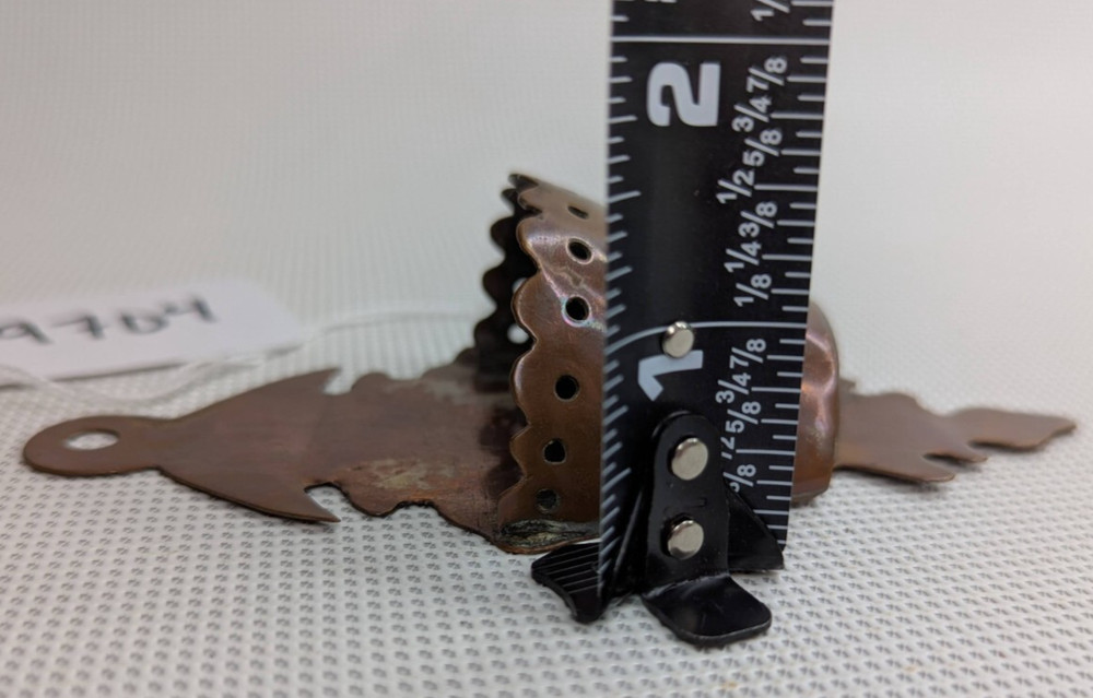 Vintage Wall Hanging Copper Match Safe