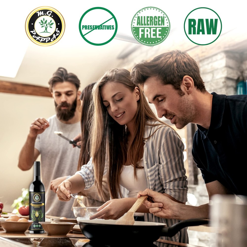 High Polyphenol Rich Extra Virgin Olive Oil - Cold Pressed & Unfiltered