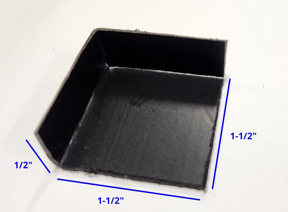 Plastic Black Corner Caps for Pop Up Campers - 2 Pack