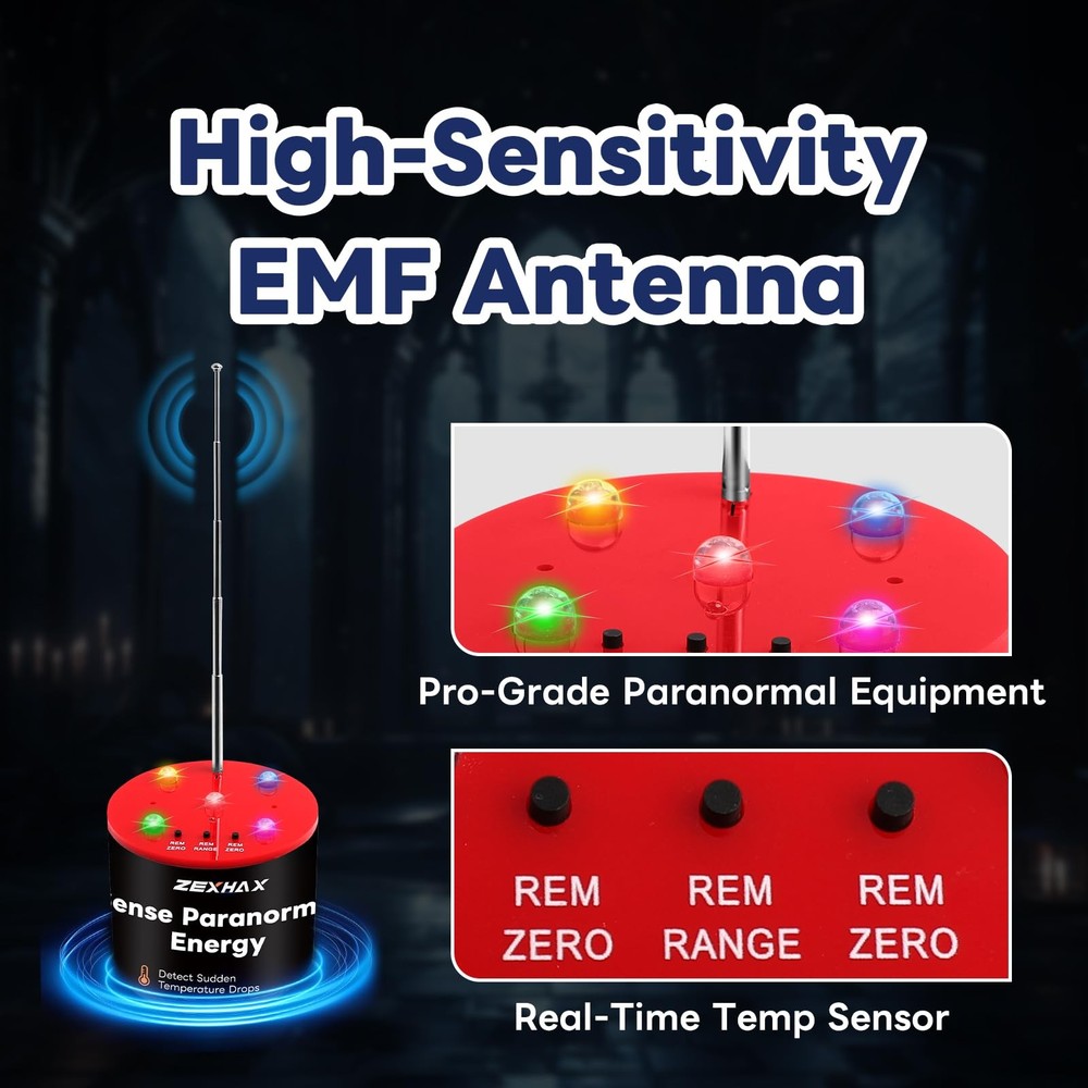 Zexhax Ghost Hunting Equipment – Paranormal Detector with Temperature Deviati...