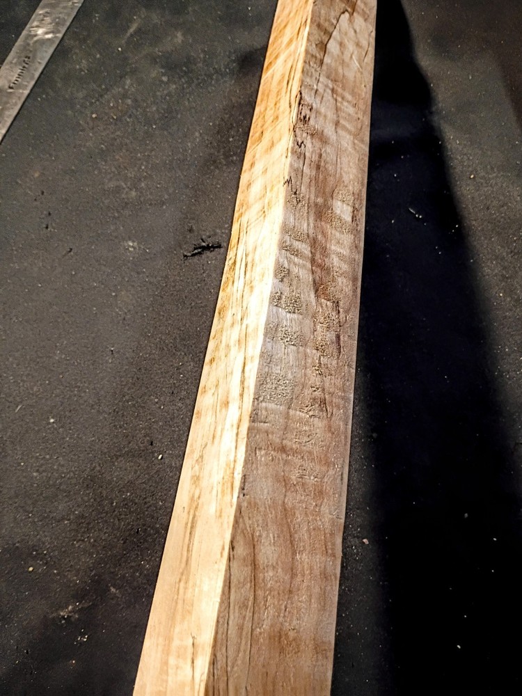 2 Pack Figured Maple Turning Blanks 18" x 1 5/8" x 1 5/8" – Curly Maple Spindle