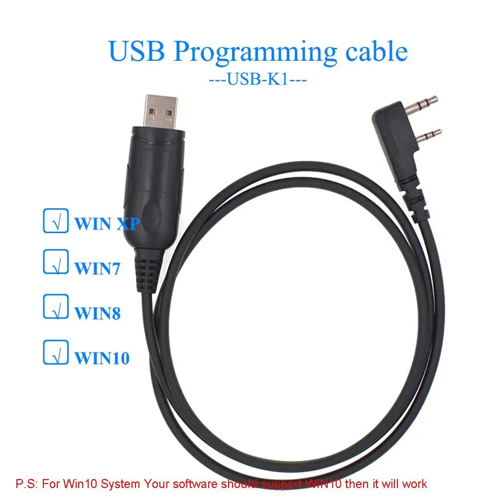 USB PC Programming Cable for Baofeng DM-32 DR-1801 UV-5R BF-888S TYT TH-UV88