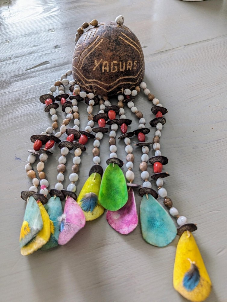 YAGUAS AMAZON TRIBE HANGING DECORATIVE HANDCRAFTED SOUVENIR from Peruvian Amazon