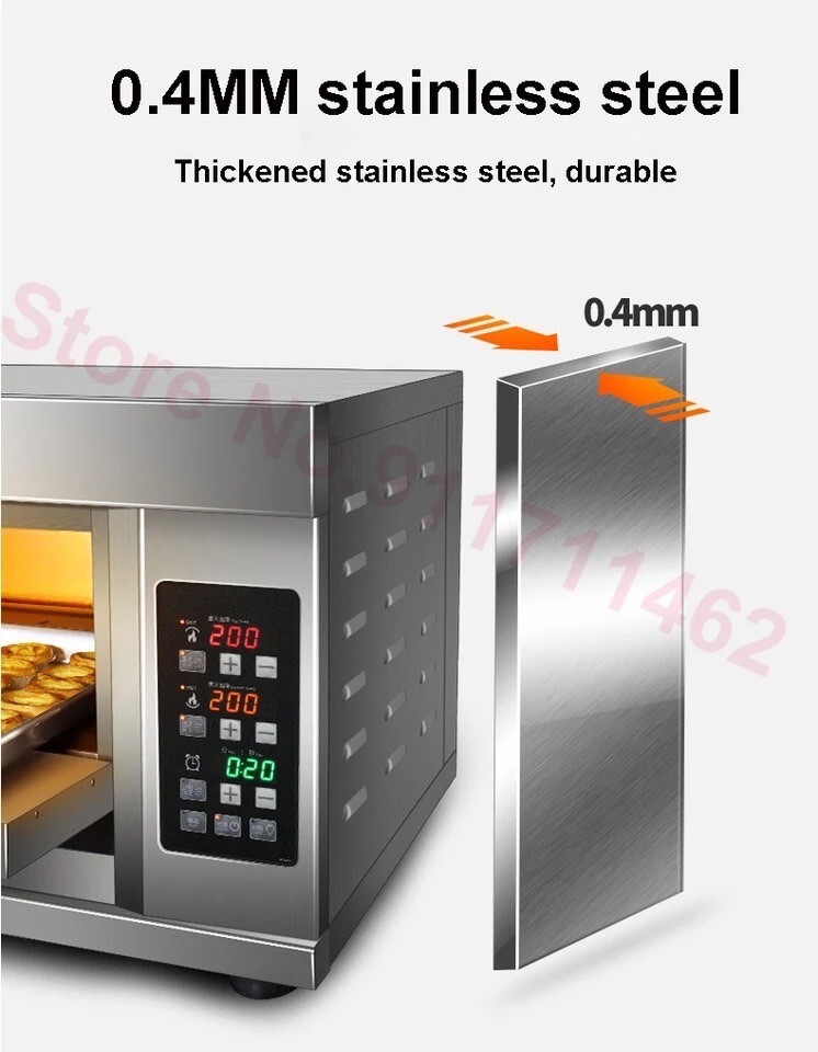 Commercial Large-Capacity Single Layer Oven Cake Pizza Bread Baking Machine
