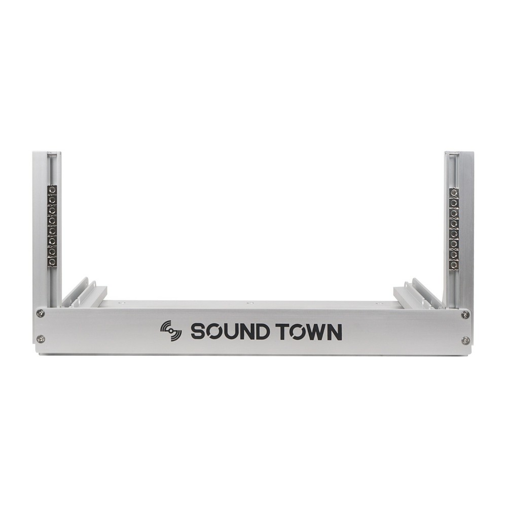 OPEN BOX:Sound Town 4U Aluminum 2-Post Desktop Open-Frame Rack (2PF-4A-R)