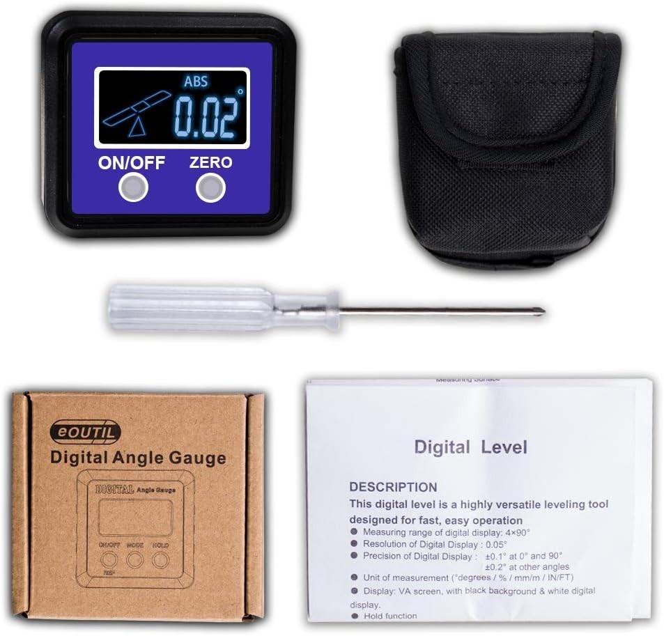 Precision Digital Angle Gauge Inclinometer for Construction & DIY Projects
