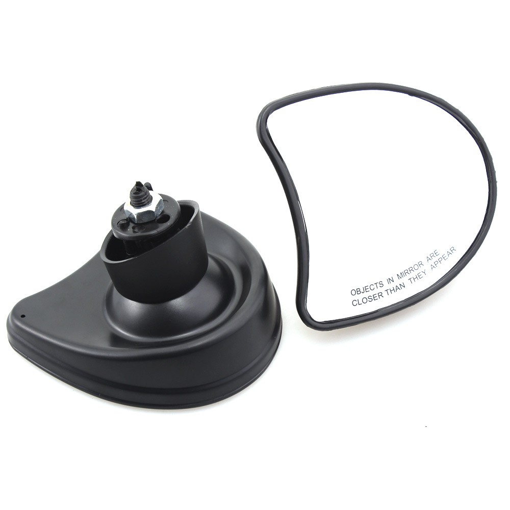 Black Inner Fairing Rearview Side Mirrors For Harley Electra Glide Standard FLHT