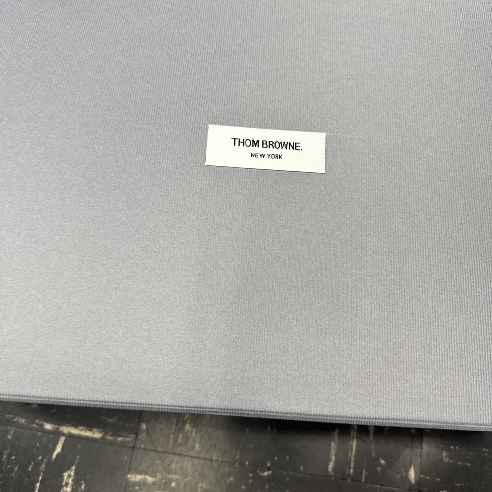 Authentic Thom Browne Empty Gift Box Magnetic Gray Storage Box JUMBO