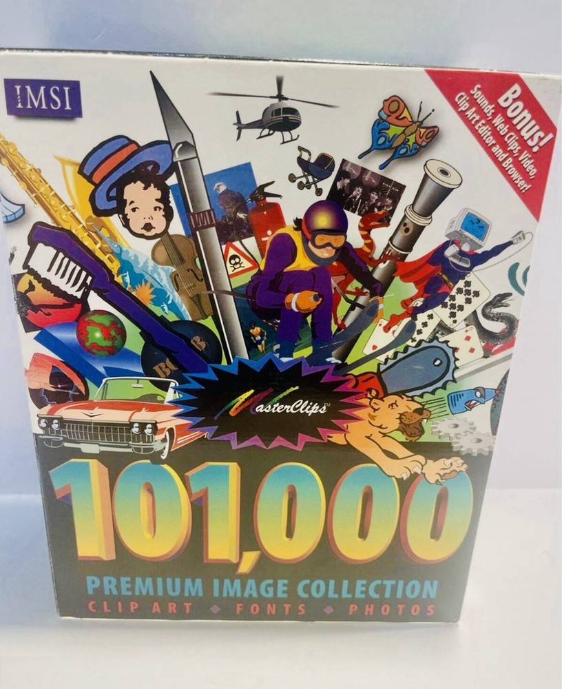 Vintage 101,000 Clip Art Complete Computer Software Original Packaging