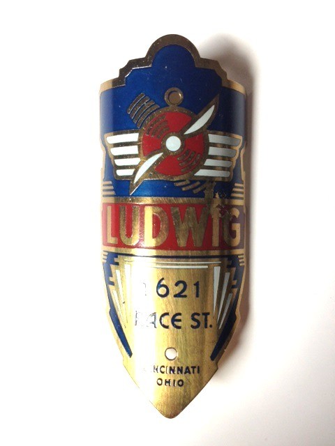 3 - LUDWIG BICYCLE BADGES NOS