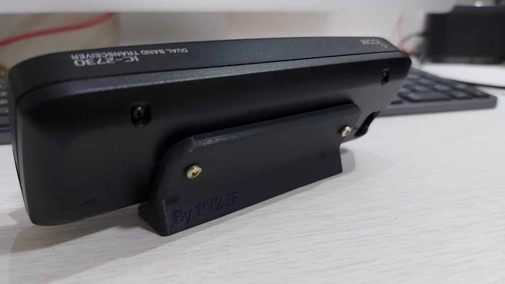 Custom Angled Desk Stand for Icom IC-2730 Control Panel