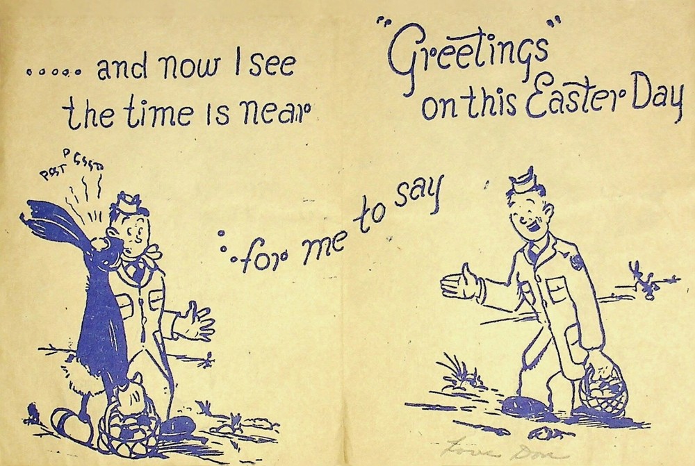 WWII BEEN DOING OK OVER HERE EASTER NOTE - LL-67
