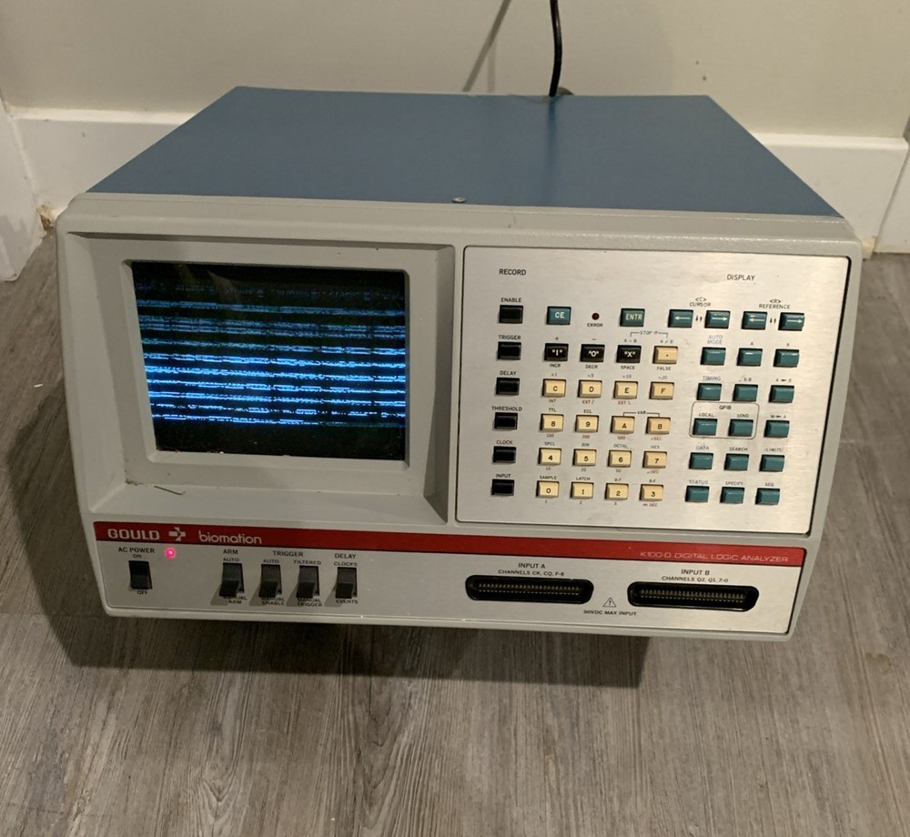Gould Biomation K100-D Digital Logic Analyzer, Clean In & Out, Powers On