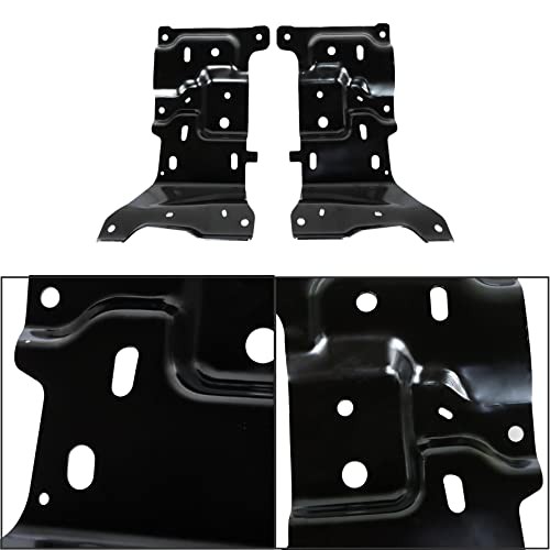 2Pcs Front Driver and Passenger Side Bumper Mounting Plate Replacement for