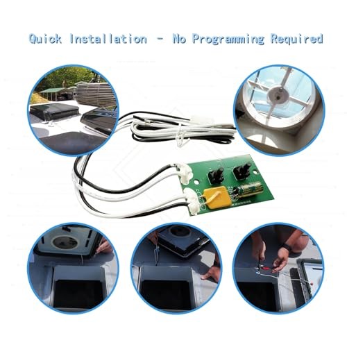 Replacement PCB & Switch Assembly Compatible with MaxxAir MaxxFan Deluxe RV