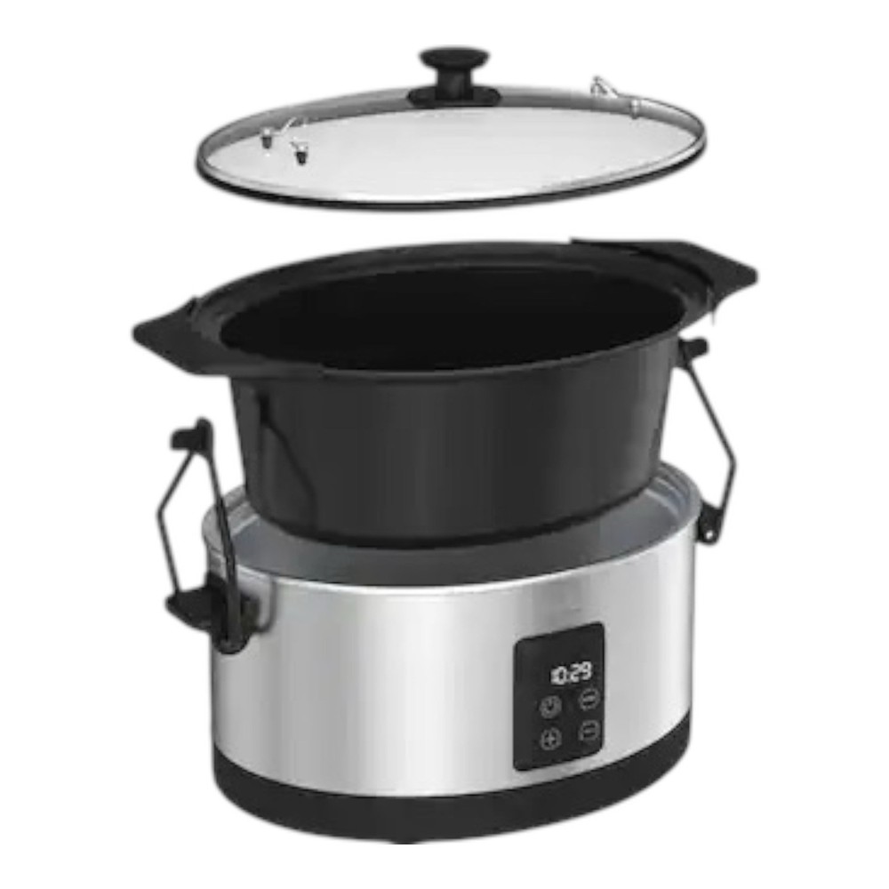 bella PRO - 7-qt. Programmable Slow Cooker with Searing Function - Stainless ...