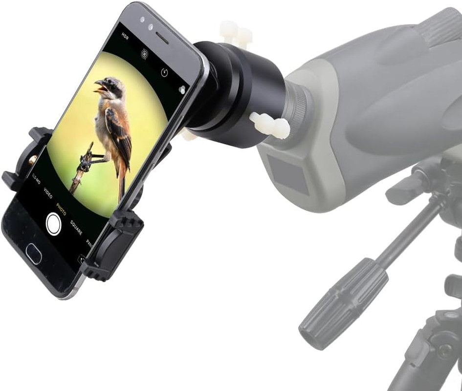 Rifle Scope Mount Camera Adapter - Smartphone Camera Adapter for Hunting & Birdi