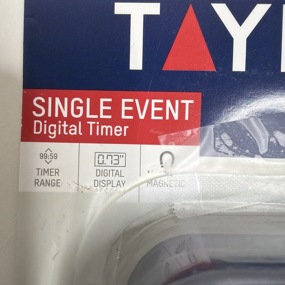 Taylor Multi-Purpose Large Display Digital Kitchen Timer With Magnetic Back Clip