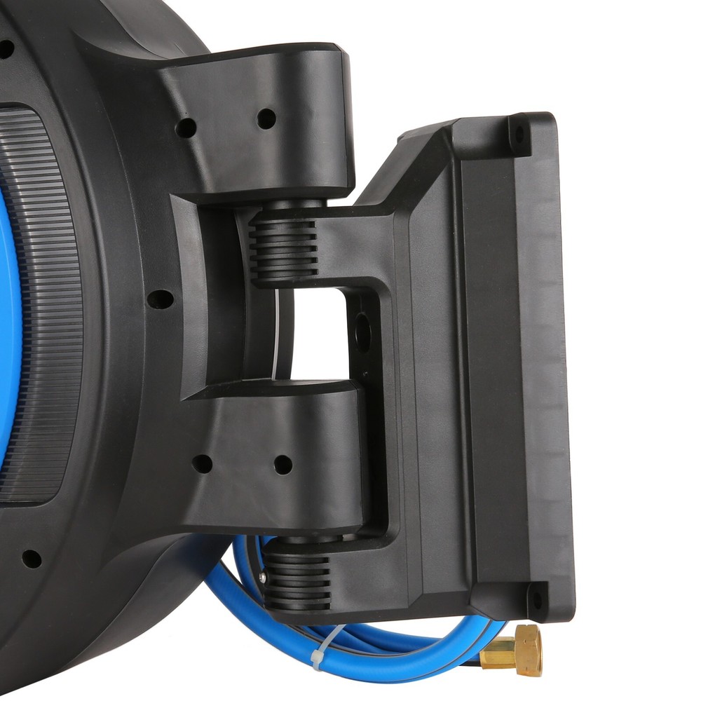 1/2"x131FT Automatic Retractable Garden Hose Reel with 10Function Sprayer Nozzle