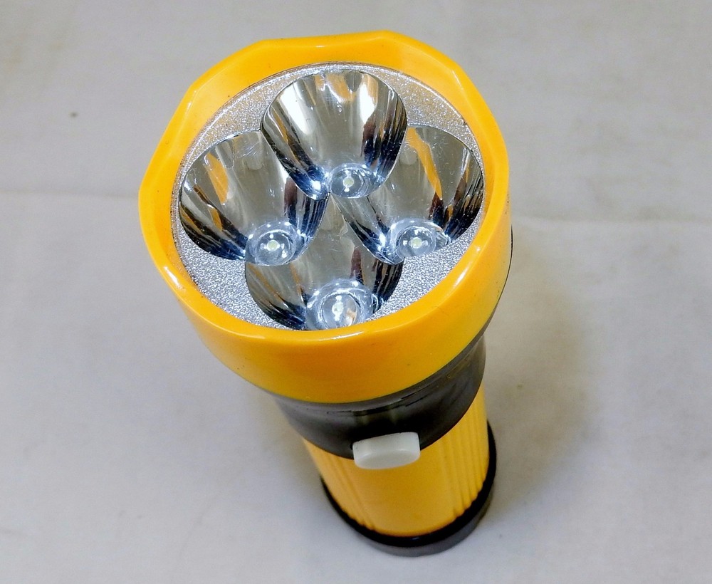 4 LED Flashlight, Super Bright Tactical Beam, Hunting, Work, Survival, #SP9197