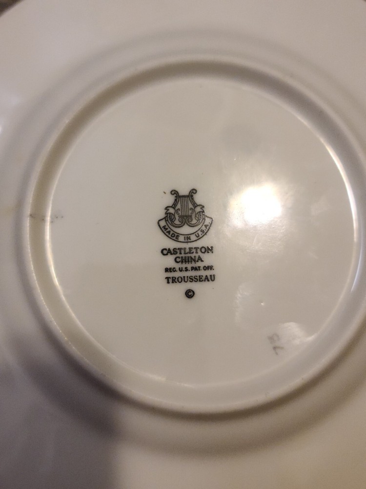 CASTLETON CHINA TROUSSEAU Dessert Plate