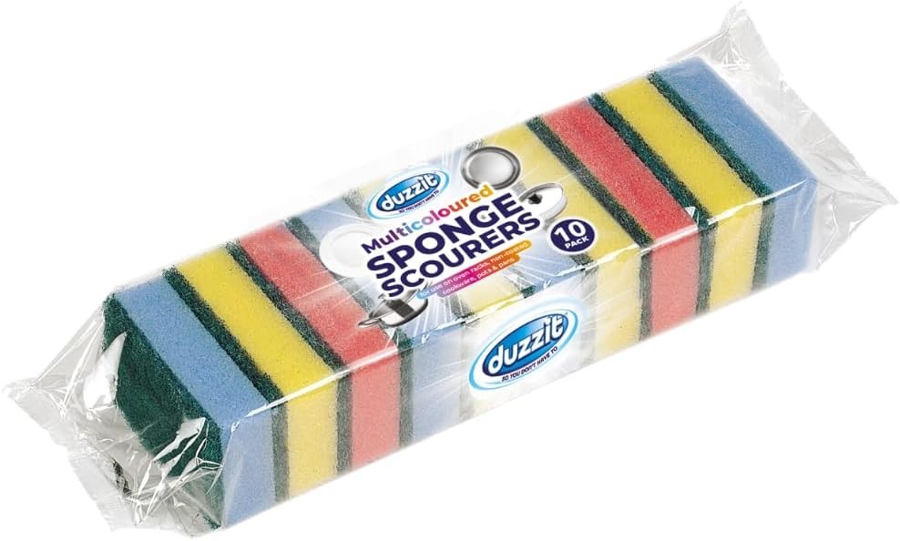 Spon Scourers Multicoloured for Kitchen and Bathroom, Remove