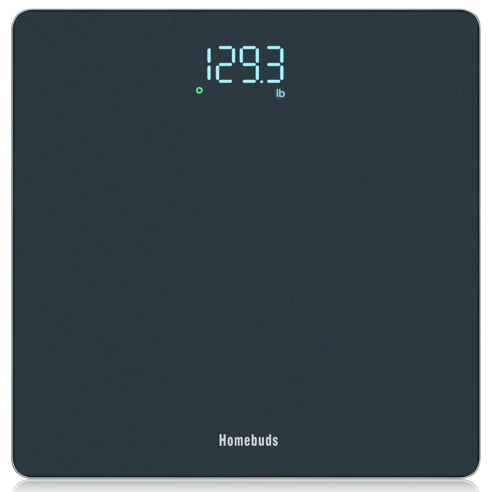 Step-On Bathroom Scale with Backlit Display - 400lb Capacity, Lightweight Design