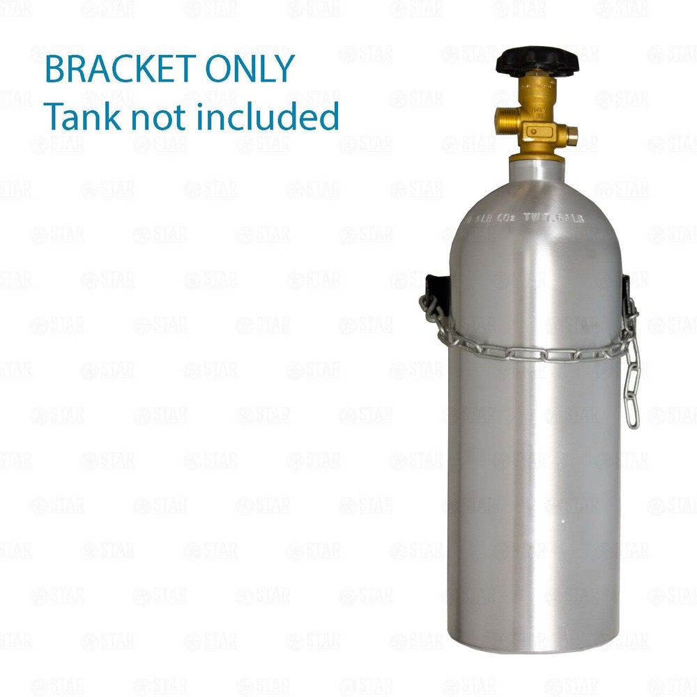 5lb CO2 Tank Wall Anchor Mounting Bracket with Adjustable Steel Chain Hook Latch