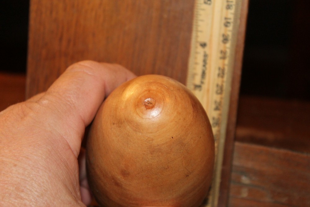 Large Wooden Musical Percussion Shaker Egg Medium 4"