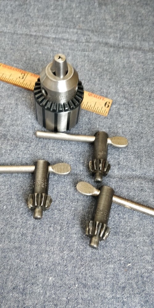 NOS JACOBS Threaded Drill Chuck 31B cap: 1/16-3/8 Mount: 3/8-24