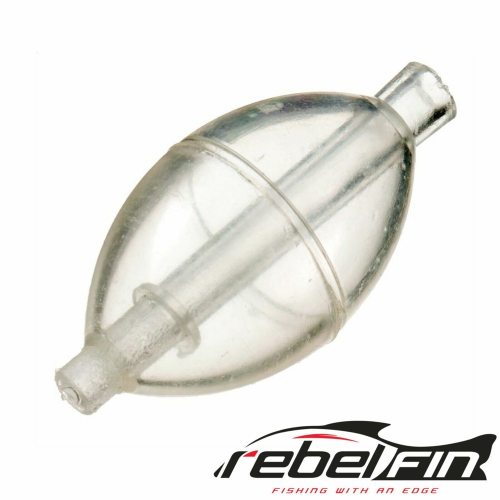 LARGE - Plastilite Magic Bubble Spin Float - Oval Clear Durable - 25-PACK