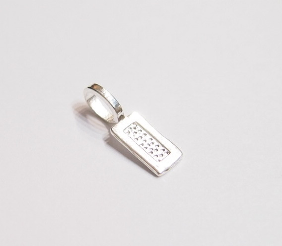 20 Medium Silver Plated Rectangle Glue Bails, 4 Pendants, Cameos, Cabs or Glass