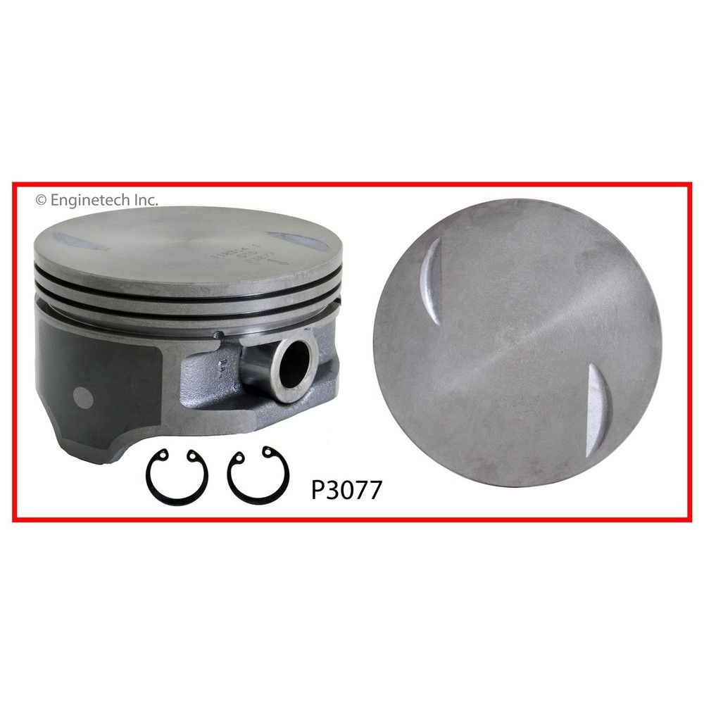 Enginetech P3077(1)STD Single Standard Bore Piston for Chevrolet 8.1L BBC