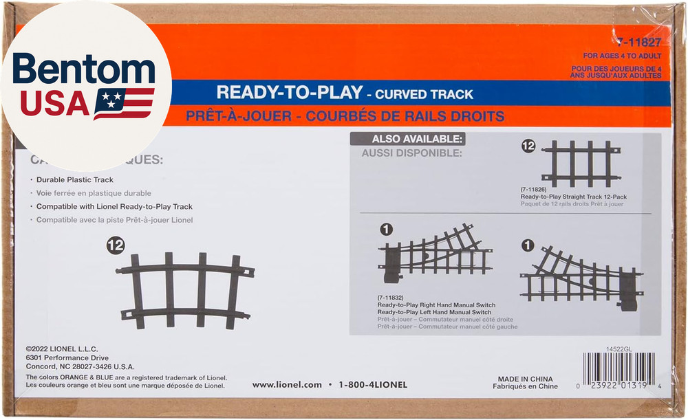 Ready-To-Play 12-Piece Curved Black Plastic Track Pack
