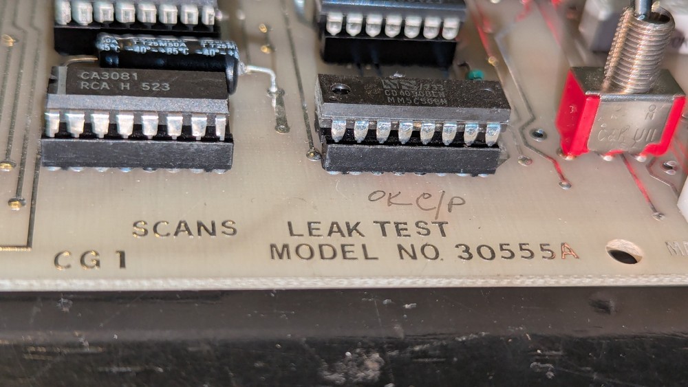 Scans CGT Leak Test PC Board Model 30555A