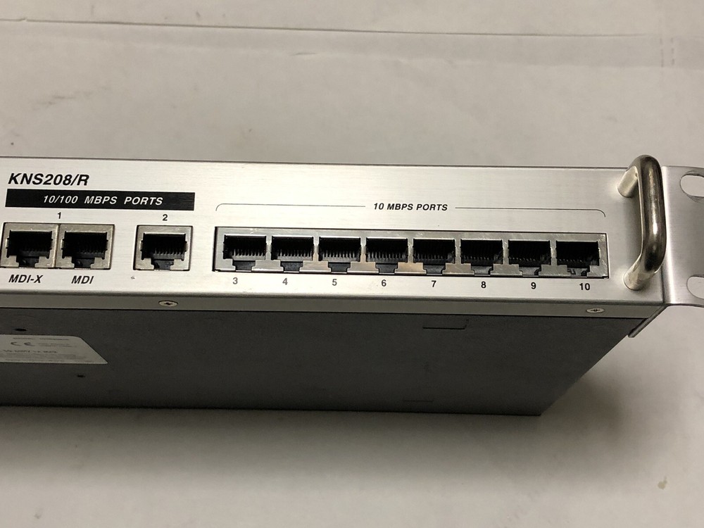 KINGSTON KNS208/R ETHERX SWITCH 10 PORT PRO-SERIES 19 RACK MOUNTABLE,EJ