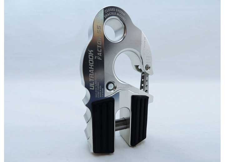 Factor 55 00250-05 UltraHook Winch Hook With Shackle Mount - Silver
